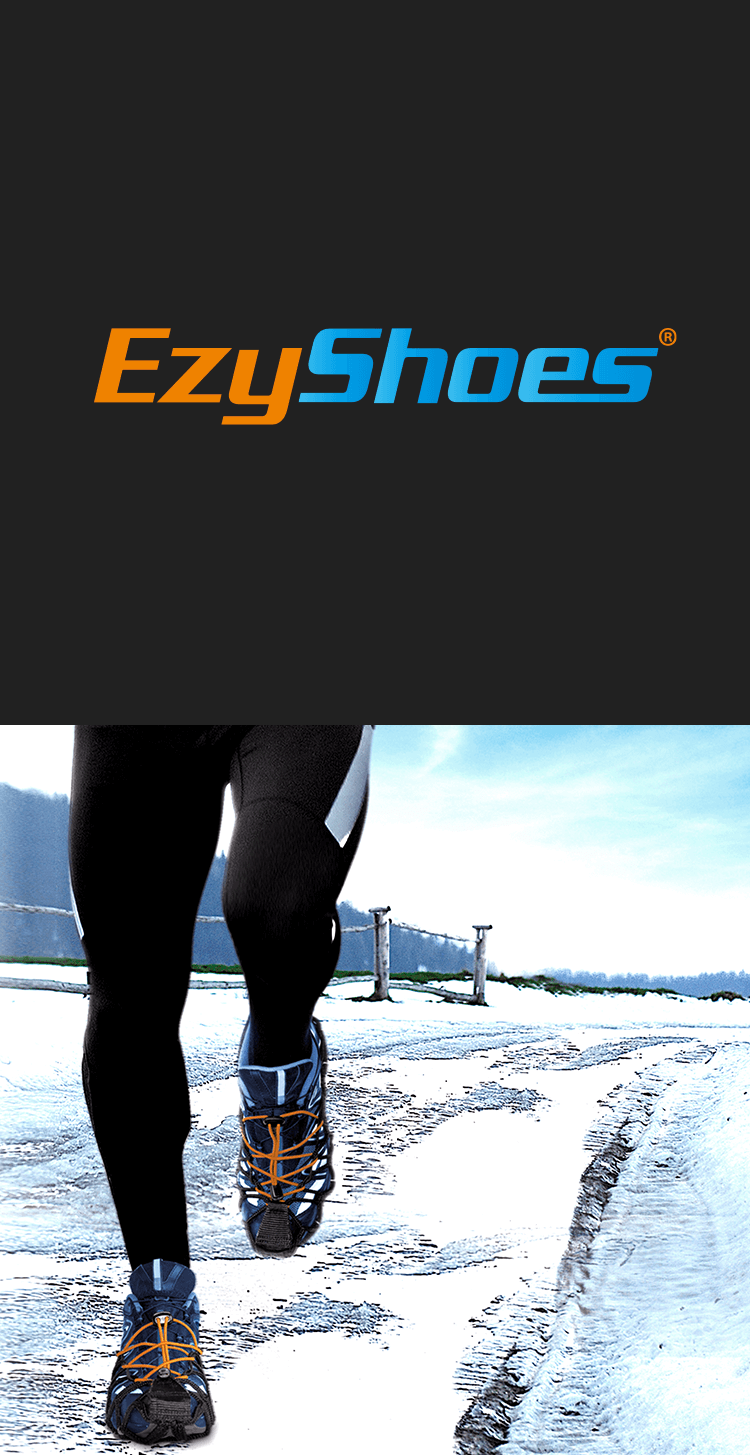 雨、雪、氷に最適なグリップを実現する最高の滑り止め Ezy Shoes